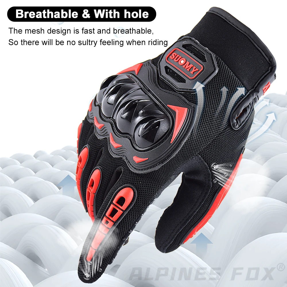 SUOMY Motorcycle Riding Gloves Women Touchscreen M