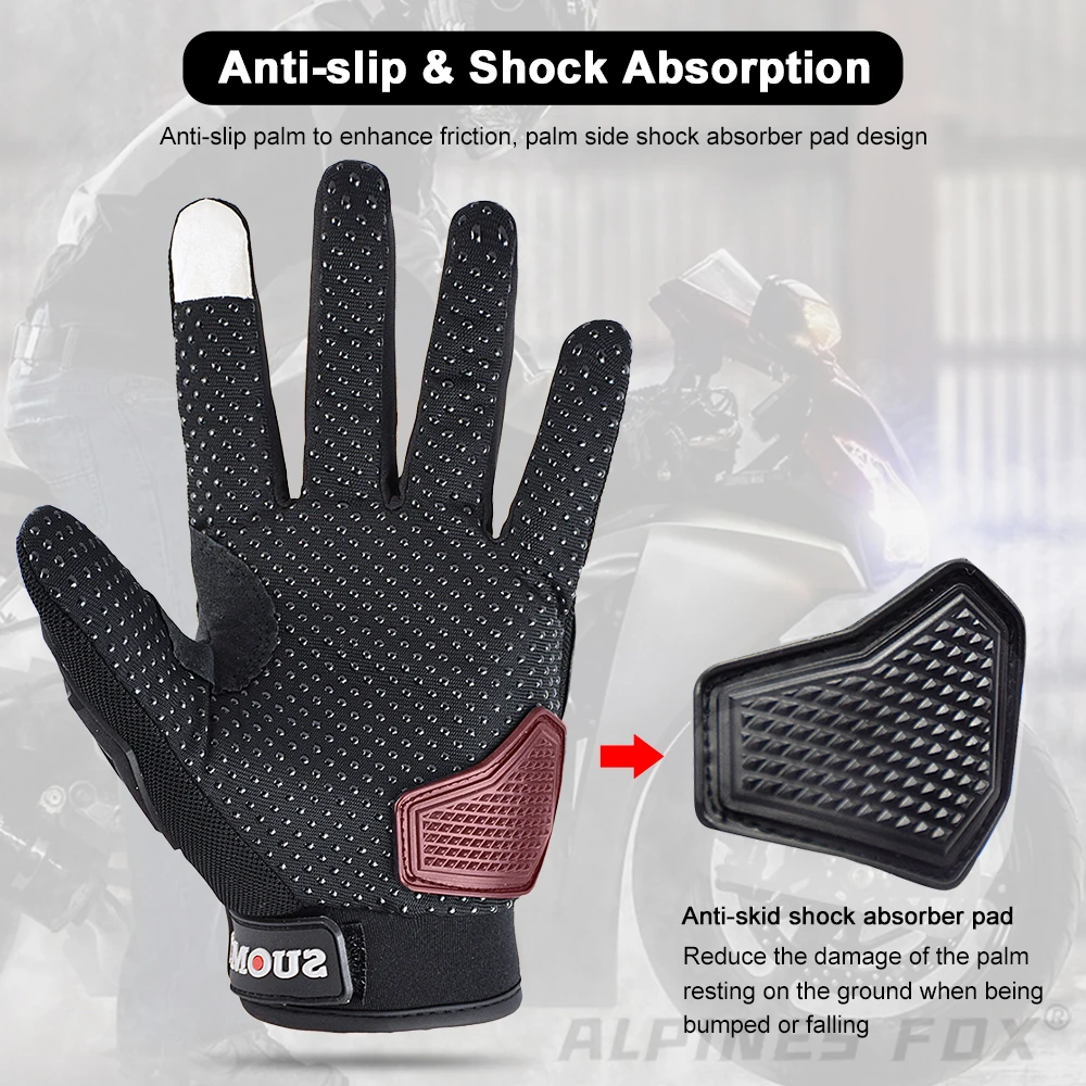 SUOMY Motorcycle Riding Gloves Women Touchscreen M