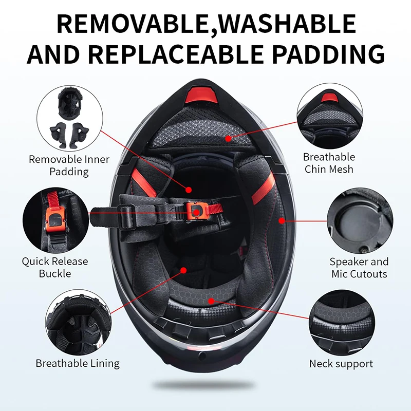 Factory Direct Sales Casque Moto Full Face Motocro