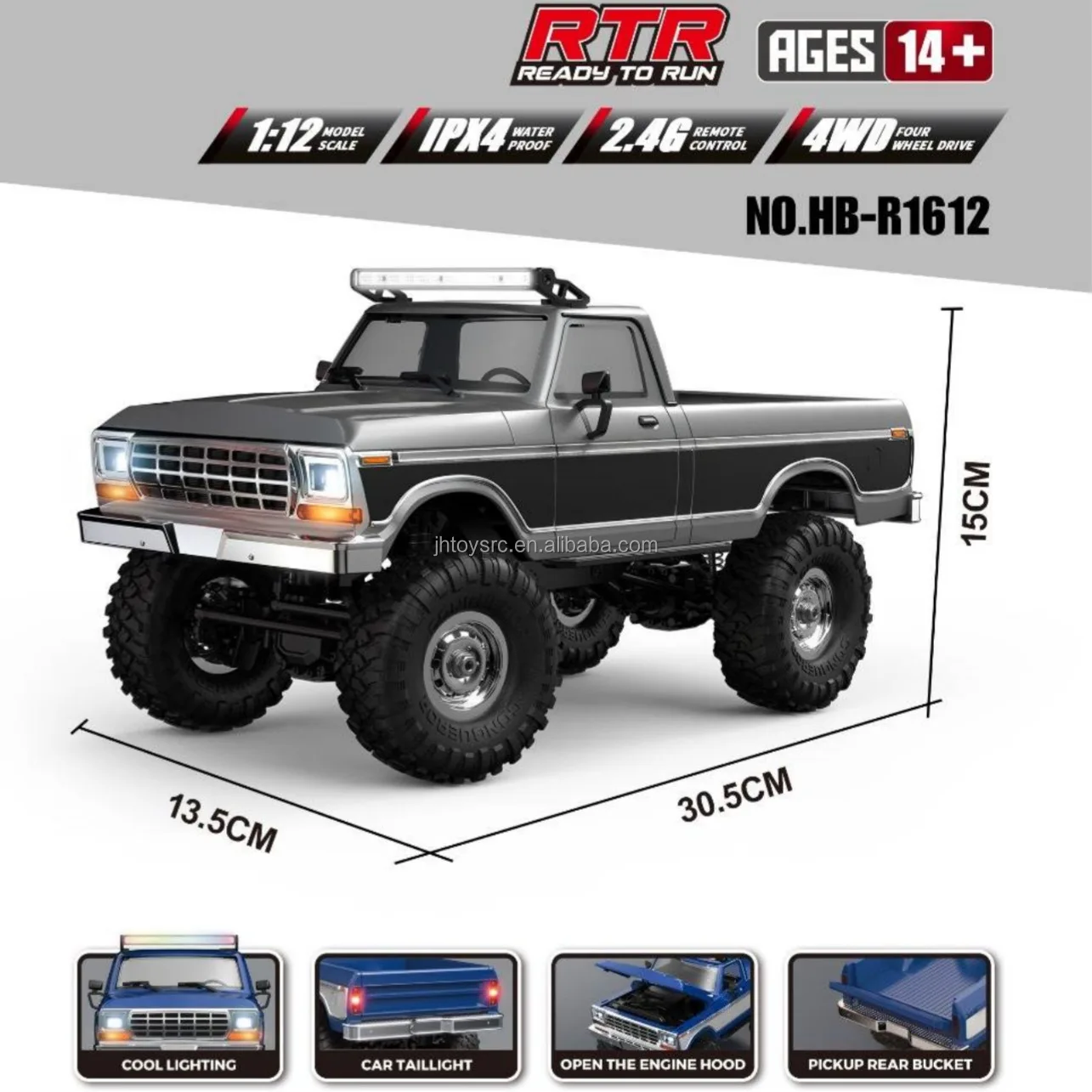 2.4G Four-Wheel Drive Simulation Remote Control Cl